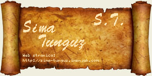 Sima Tunguz vizit kartica